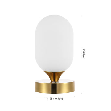 Eli 8" Bohemian Farmhouse Iron Rechargeable Integrated LED Table Lamp